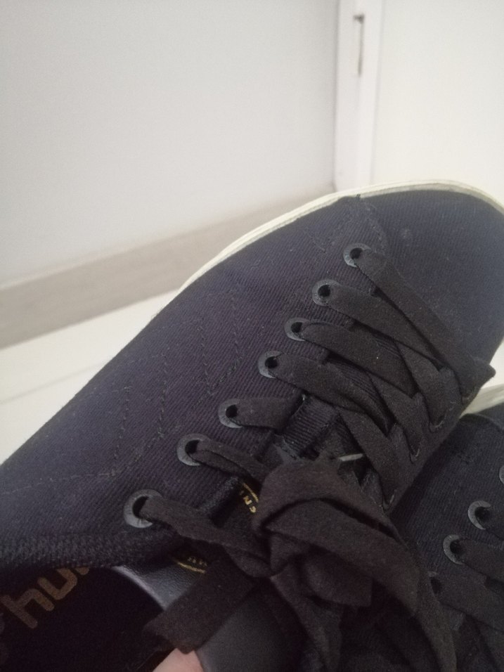 Siyah Hummel marka  Sneakers topuk boyu 2 cm - Görsel 4