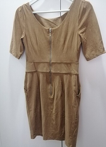 Koton Camel süet elbise