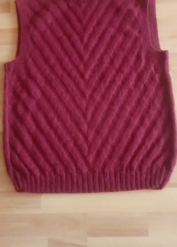 Bordo V Yaka Triko erkek Yelek