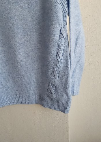 Mavi Triko Kadın Kazak - Görsel 3