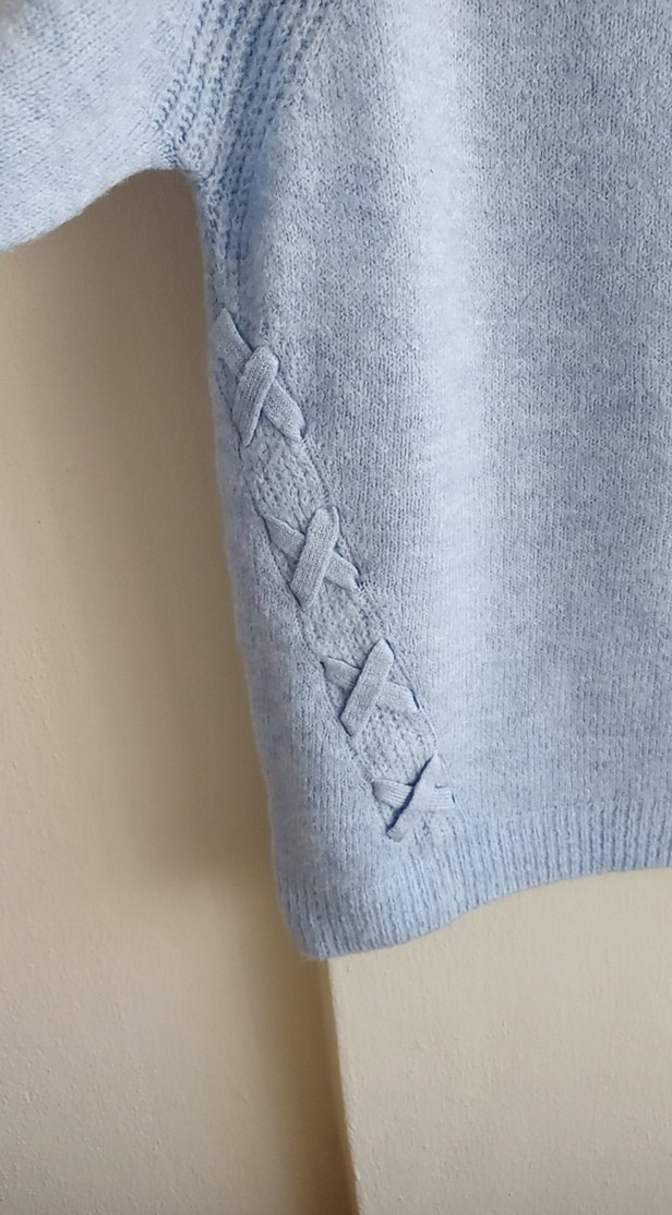 Mavi Triko Kadın Kazak - Görsel 2