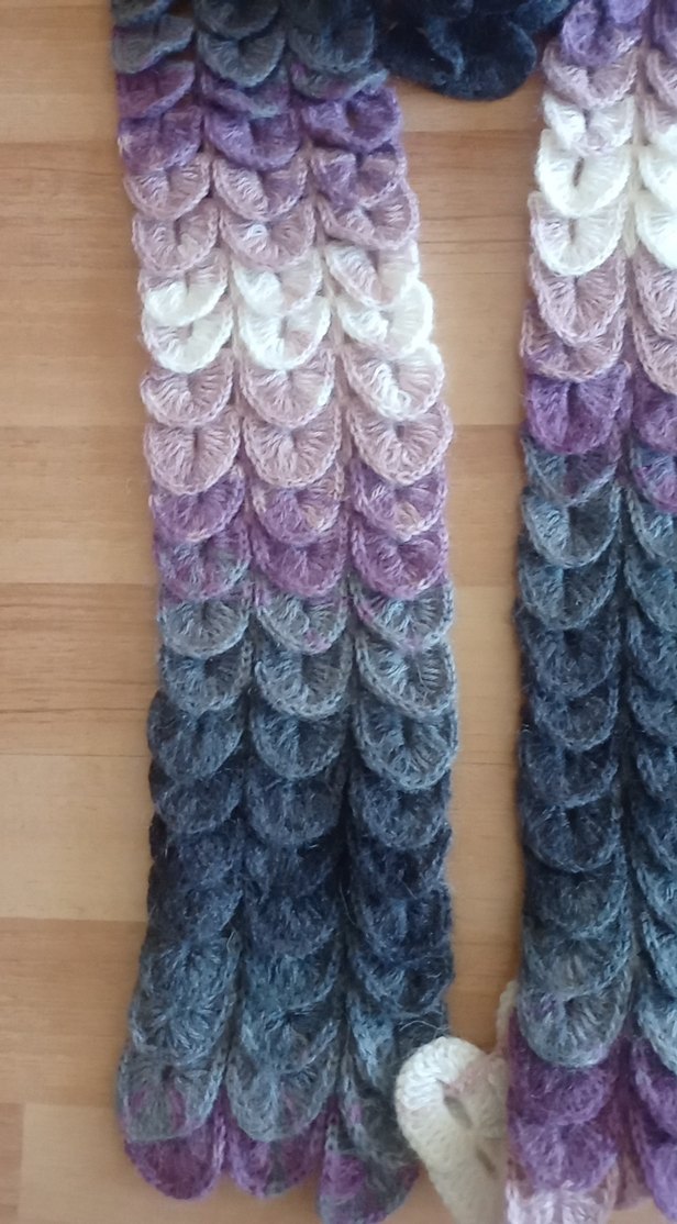 Bohem Renkli Örgü Kadın atki - Görsel 2