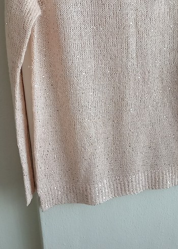 Pembe simli Kadın Kazak - Görsel 3