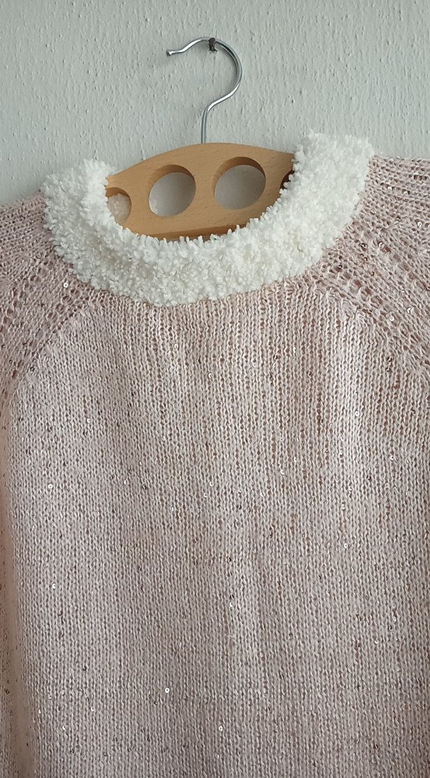 Pembe simli Kadın Kazak - Görsel 2