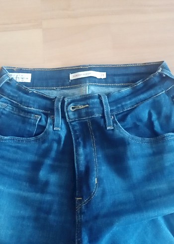 Parlak Mavi Kadın Denim Pantolon - Görsel 3