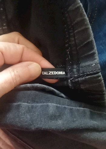 Kadın Elastik Bel Gri Denim Pantolon - Görsel 3