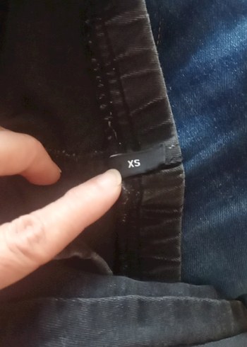 Kadın Elastik Bel Gri Denim Pantolon - Görsel 4