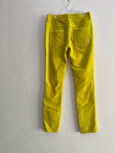 10 Yaş Beden Benetton 9-10 yaş sarı kadife tayt pantolon