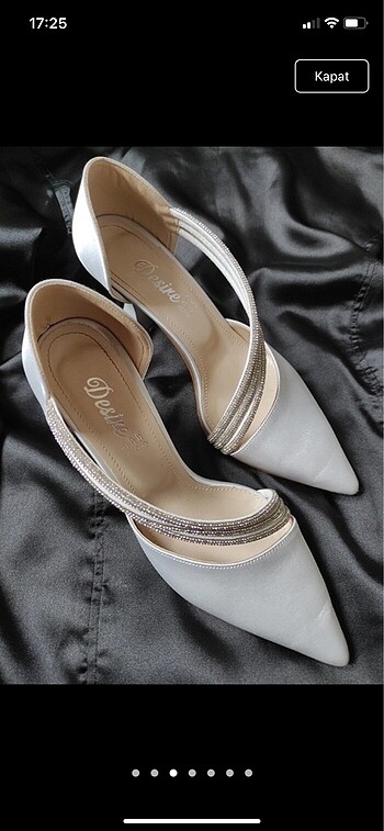 37,5 Beden Gri stiletto