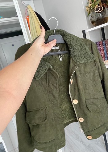 Düğmeli Kadın Süet Midi Ceket - Görsel 4