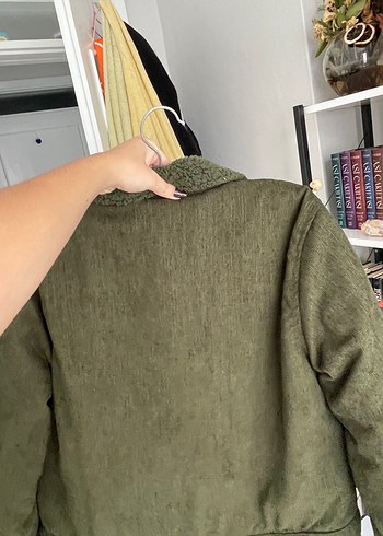 Düğmeli Kadın Süet Midi Ceket - Görsel 3