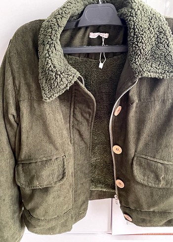 Düğmeli Kadın Süet Midi Ceket - Görsel 2