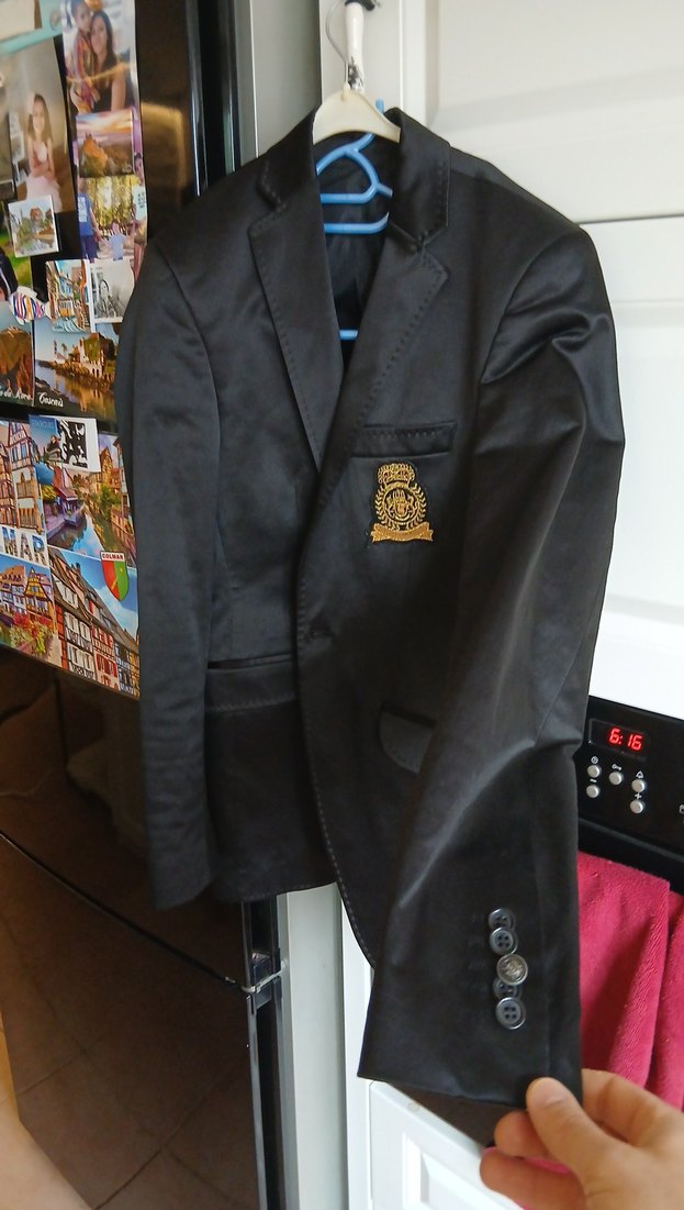 Düğmeli Siyah Erkek Ceket - Görsel 2