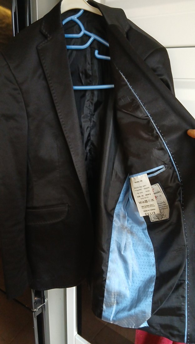 Düğmeli Siyah Erkek Ceket - Görsel 3