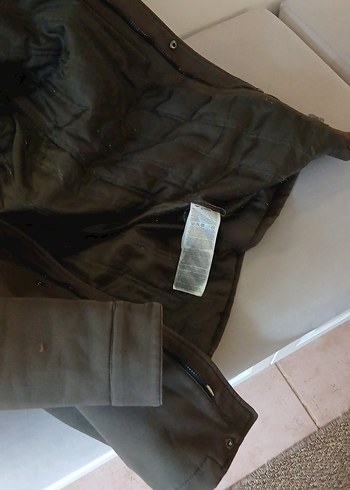 Gri Süet Erkek Haki Parka Kaban - Görsel 4