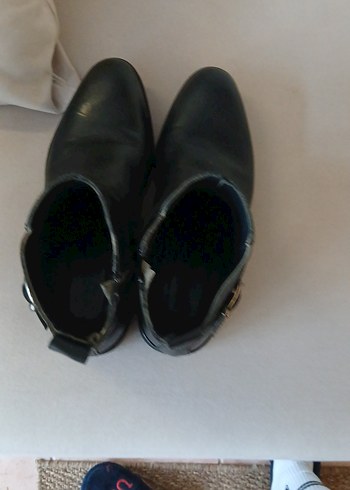 Siyqh gerçek Deri Tokalı Stiletto Topuklu Erkek Bot /Desa - Görsel 3