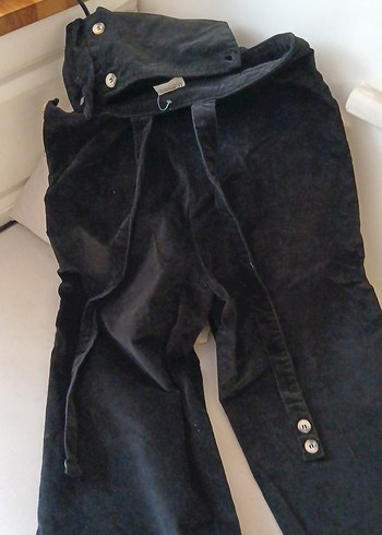 Düğmeli Siyah salopet ,13-14 yaş ,xs ,s uyumlu tulum - Görsel 2