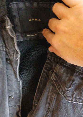 Düğmeli Gri Kot Ceket - Görsel 3