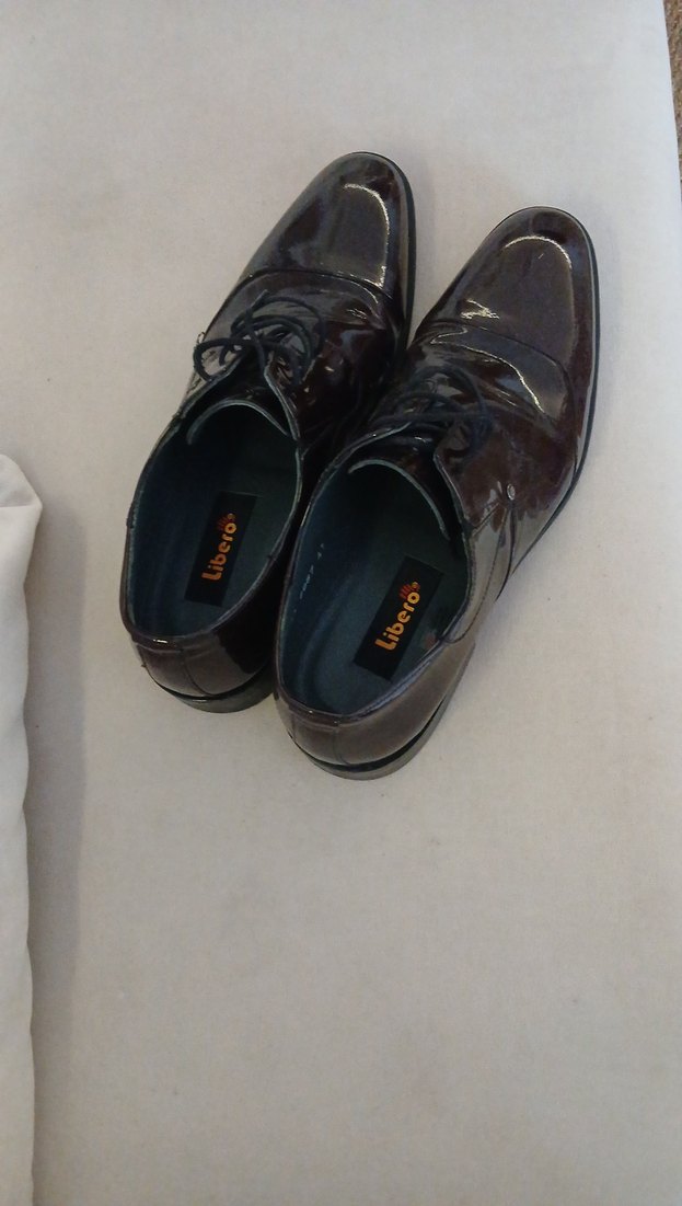 Siyah Parlak Erkek Klasik Ofis Ayakkabısı Bordo ,rugan ,41,deri - Görsel 2