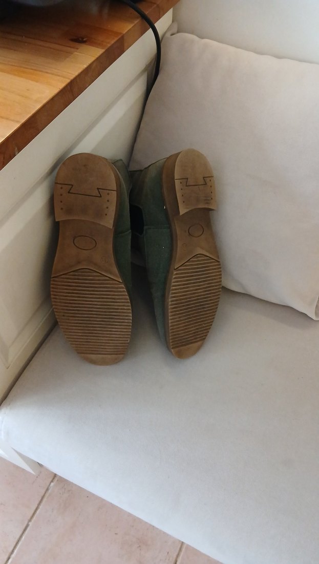 Haki Süet Erkek Botlar, Tokalı, Kalın Topuklu ,41 numara ,yeni - Görsel 5