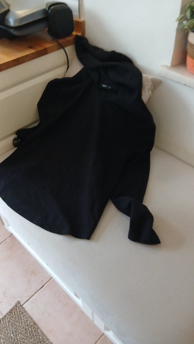 Uzun Siyah Gotik Erkek sweatshirt - Görsel 2