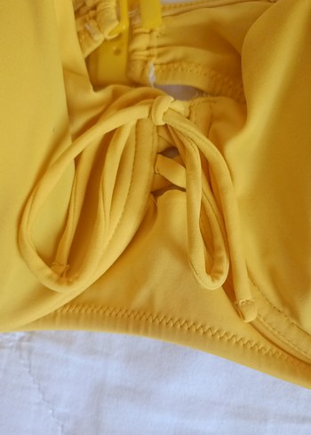 LC Waikiki Sarı Bohem Tarzı Kadın Bikini Üstü