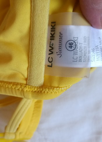 46 Beden sarı Renk Sarı Bohem Tarzı Kadın Bikini Üstü