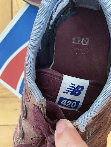 39 Beden bordo Renk New Balance 420 Model Spor Ayakkabı
