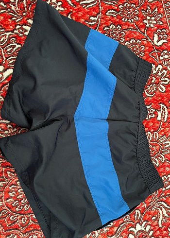 Erkek Mavi Bağlamalı Plaj Şortu - Görsel 6