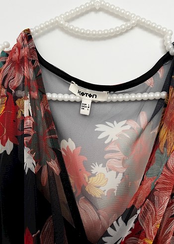 Çiçek Desenli Bohem Uzun Elbise - Görsel 3