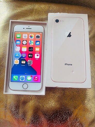 İphone 8 gold çok temiz