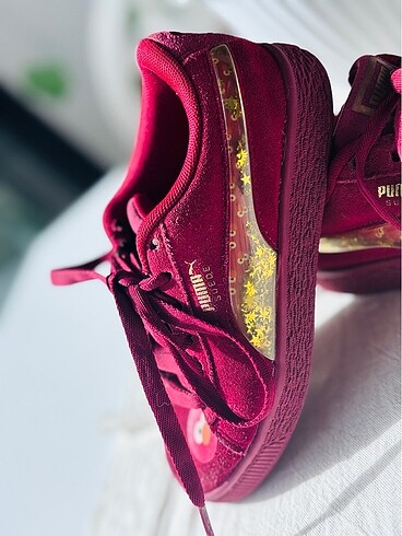 30 Beden Puma bordo süet ayakkabı