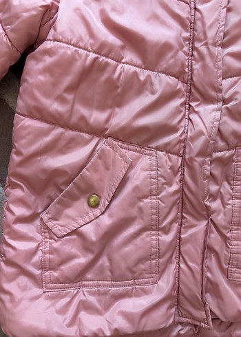 10 Yaş Beden Lcw Kız Çocuk Kapüşonlu Fermuarlı Pembe Mont