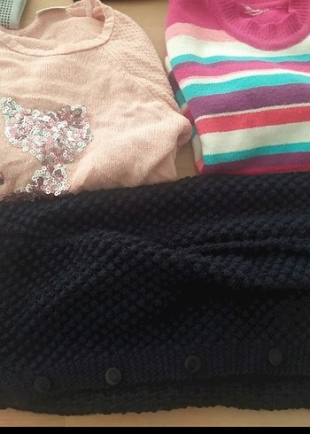 7 Yaş Beden Kız Çocukları İçin Uzun Kollu, Örgü Pijama Takımı