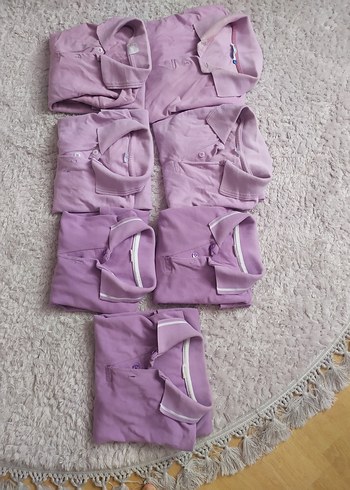 Kız Çocuk lila uzun ve kısa kollu Lacoste