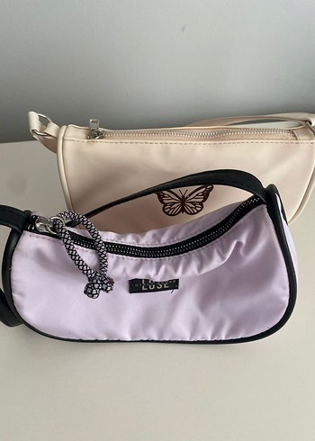 Minimalist Mor Fermuarlı çocuk Çanta - Görsel 2