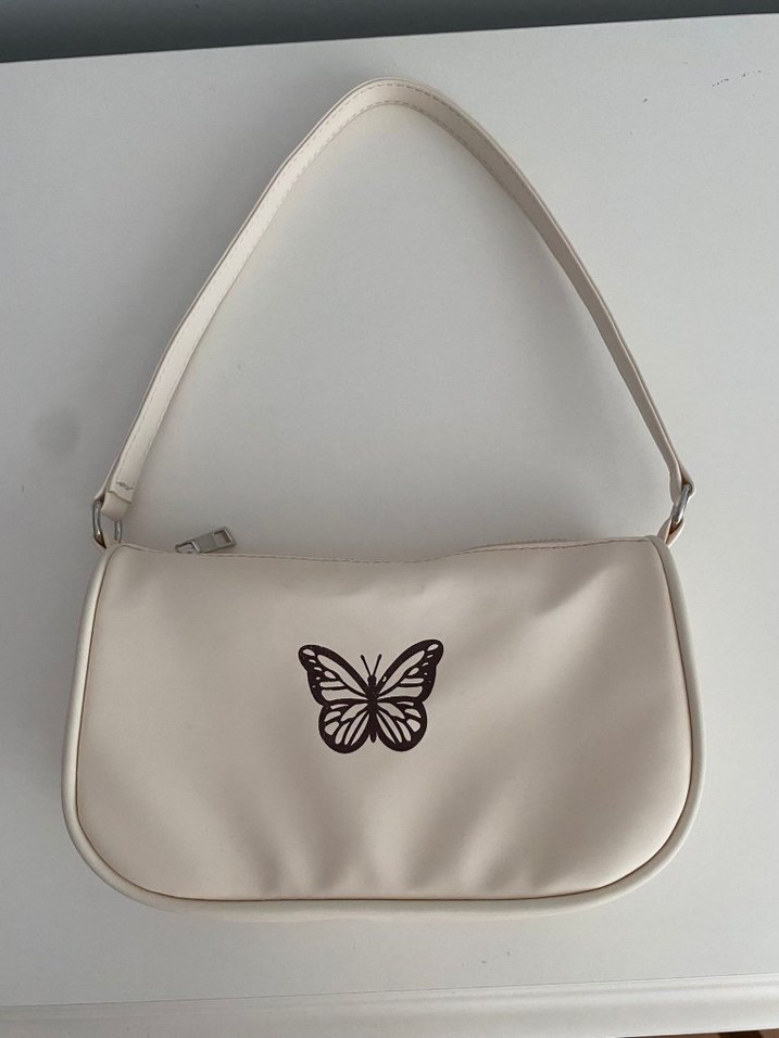 Minimalist Mor Fermuarlı çocuk Çanta - Görsel 3