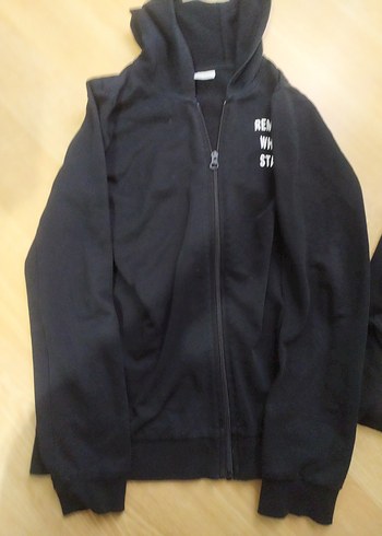 Siyah Kapüşonlu çocuk Eşofman Takımı - Görsel 4