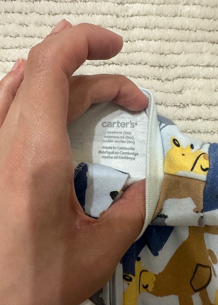 CARTERS İKİ ADET YENİDOĞAN TULUM - Görsel 2