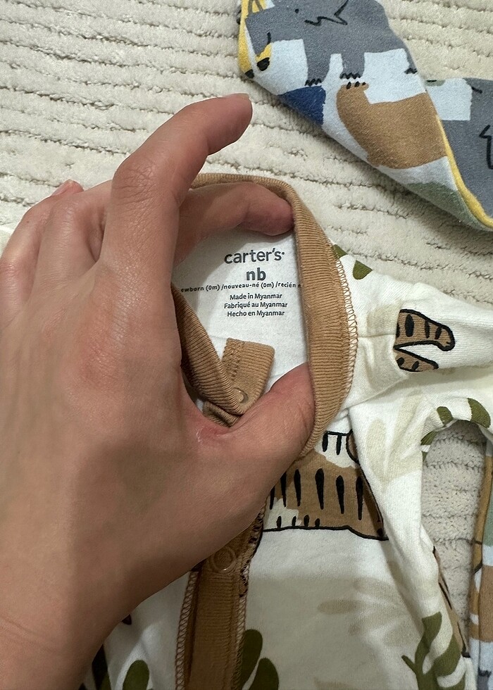 CARTERS İKİ ADET YENİDOĞAN TULUM - Görsel 3