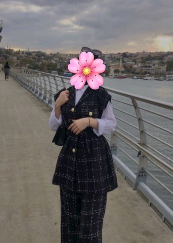 Düğmeli, Kolsuz, Normal Boy Kadın Takım