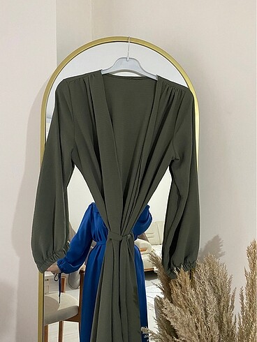 Yeşil uzun kimono