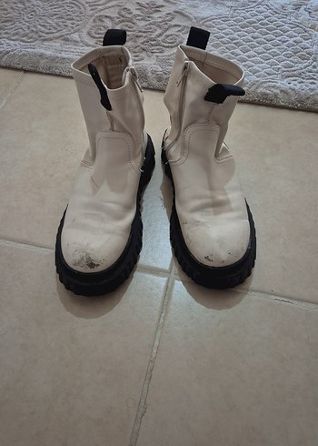 Beyaz çocuk zara Platform Topuklu Sokak Stili Bot