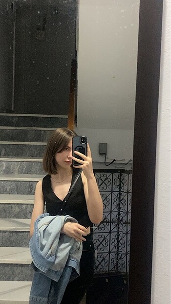 Bershka BERSHKA siyah yelek