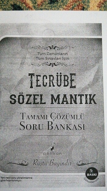 Sözel Mantık Soru Bankası 