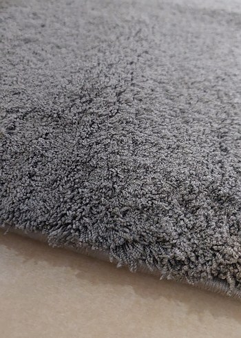 Shaggy Gri Modern Düz Halı - Görsel 4