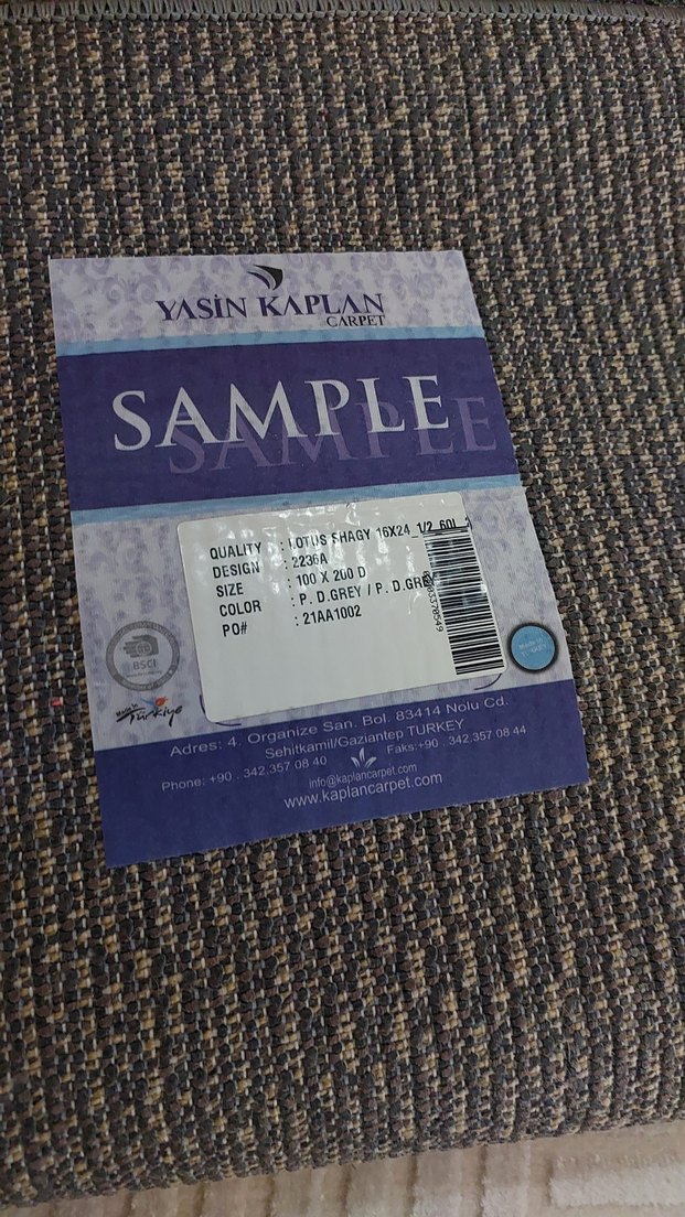 Shaggy Gri Modern Düz Halı - Görsel 3