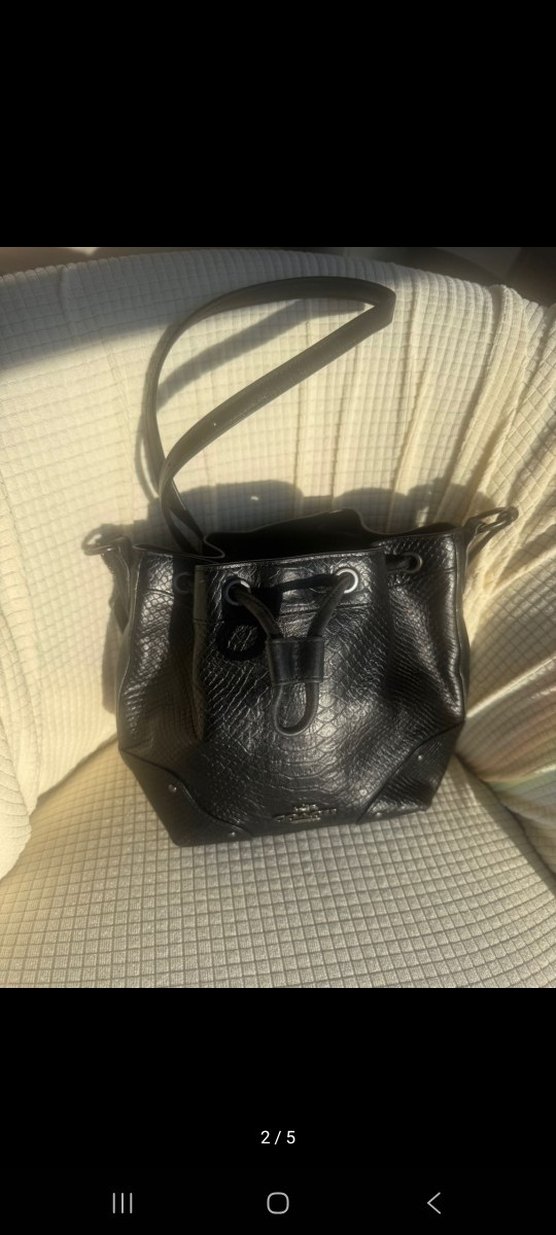 Coach orjinal deri çanta - Görsel 2