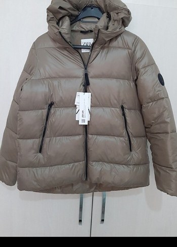 Zara Kapüşonlu Kadın Kışlık Mont - Görsel 8