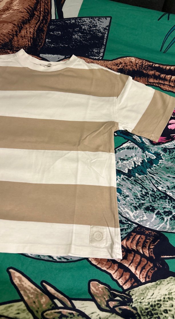 Bej Renkli Erkek Kısa Kollu Tişört - Görsel 3